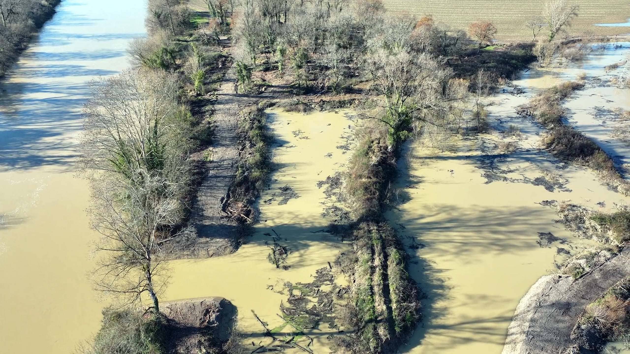 Vue aérienne du site pour illustrer le projet