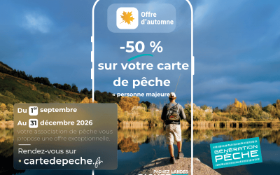 Offre d’automne Landes : carte personne majeure à 50%